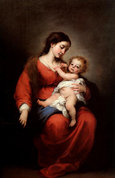 Murillo, Bartolome Esteban. Virgin and Child, 1672, oil on canvas, Metropolitan Museum of Art, New York