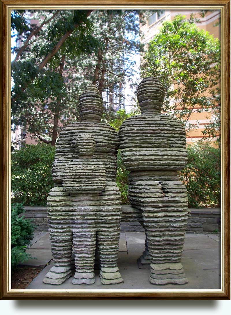 Boaz Vaadia (b. 1951 in Gat Rimon, Israel. Currently lives and works in New York City, New York). The Family: David, Haggit and Adoniyya. 1992. Bluestone. 83×66×48 in. Partnership between Arlington County and LaSalle Partners 1300 N 17th St., Roslyn, VA, US. http://www.flickr.com/photos/mikelaaron/1044916329/
