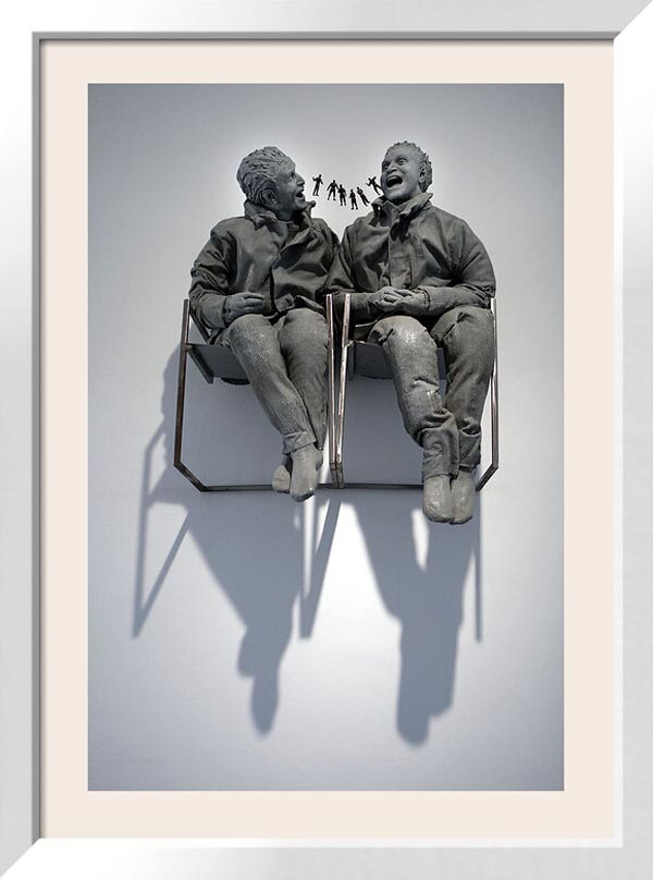 Juan Muñoz (Madrid, 1953 – Ibiza, 2001). Two Seated on the Wall. 2000. Private Collection. http://www.flickr.com/photos/14697287@N08/