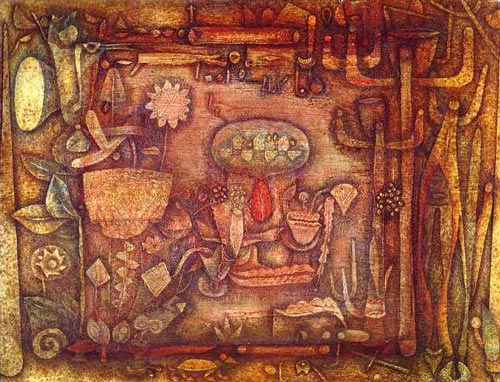 Paul Klee. Botanical Theater. 1924/1934. Oil and watercolor on board. 50.2&times;67.2 cm. Private collection.