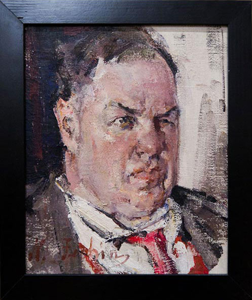 Фешин Н.И. (1881–1955). Портрет Д.Д. Бурлюка. Этюд. 1923 (ГРМ).
