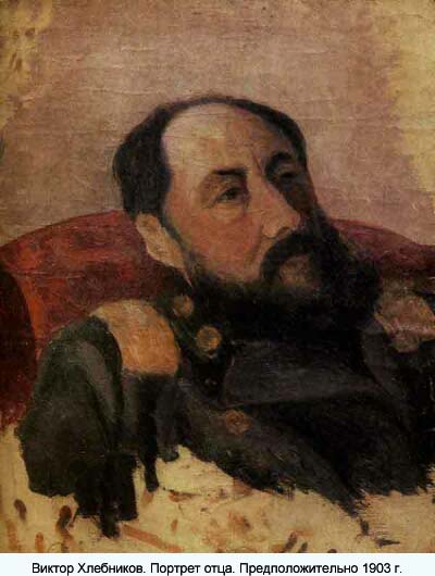 Виктор Владимирович Хлебников. Портрет отца. Предположительно 1903 г.