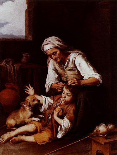 Murillo, Bartolome Esteban. The Toilette. c. 1670–1673. Oil on canvas. Alte Pinakothek, Münich, Germany