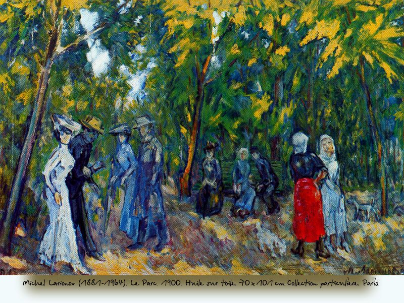 Mijaíl Lariónov (1881–1964). Le Parc. 1900. Huile sur toile. 70×101 cm. Collection particulière. París. Francia.