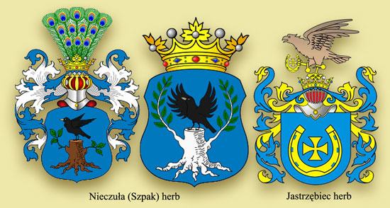 Nieczuła (Szpak) herb; Jastrzębiec herb