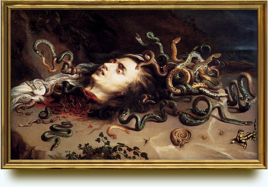 Medusa’s Head. Peter Paul Rubens (1577–1640). 1617. Oil on canvas, 68.5×18 ., Künsthistorisches Museum, Vienna.