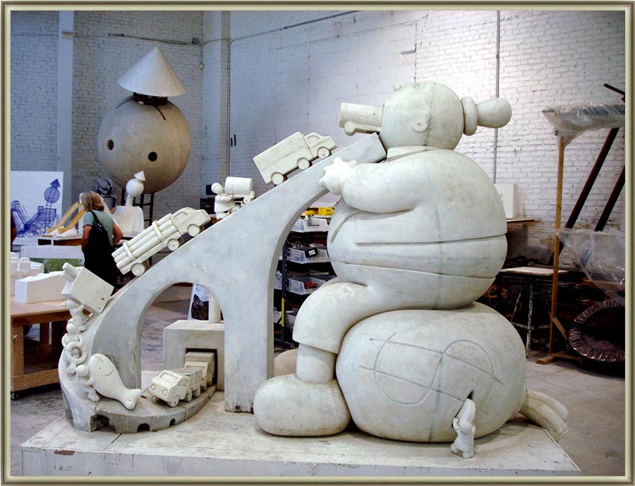 Tom Otterness (b. 1952 in Wichita, Kansas, US). The Consumerist. Tom Otterness Studio, Brooklyn, Open House New York (OHNY).